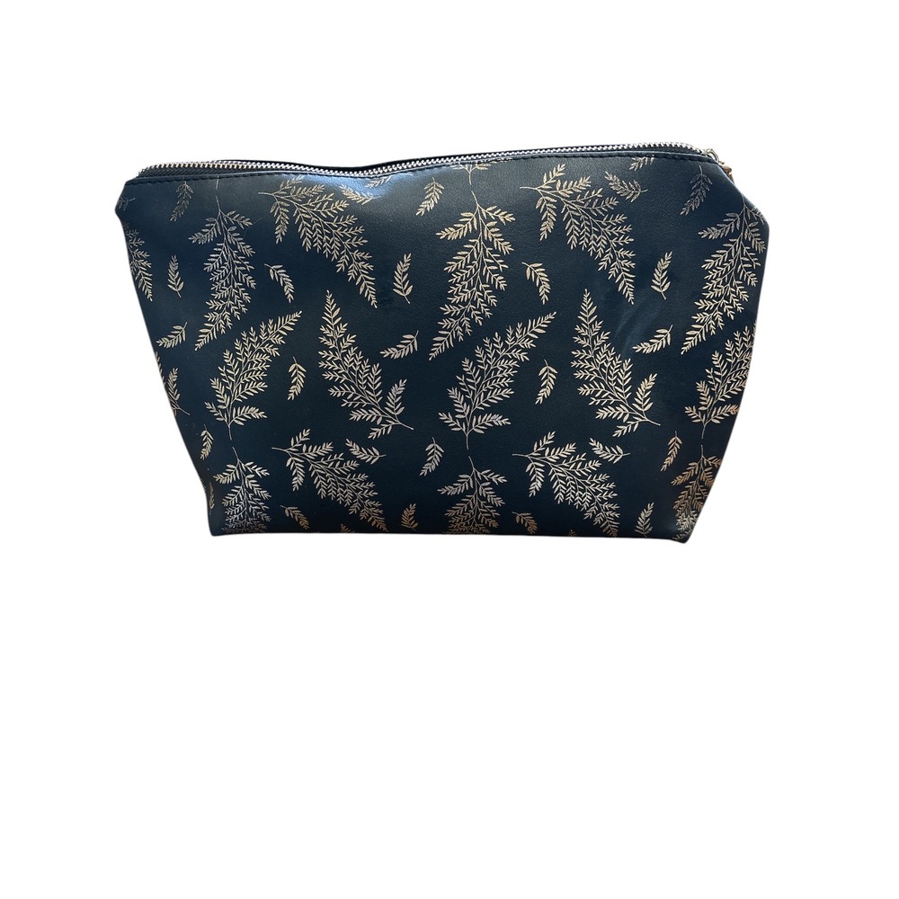 Vince Camuto Makeup Bag Gold and Black - Picture 2 of 6